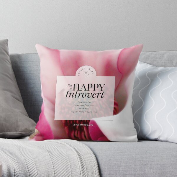 I'm a Happy Introvert Throw Pillow