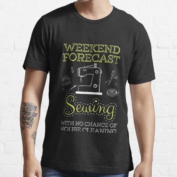 Item preview, Sewing T Shirt Weekend Forecast Sewing Mach designed and sold by Cansellerma.