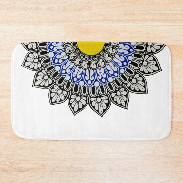 Item preview, Yellow Blue Mandala designed and sold by artesiaKT.