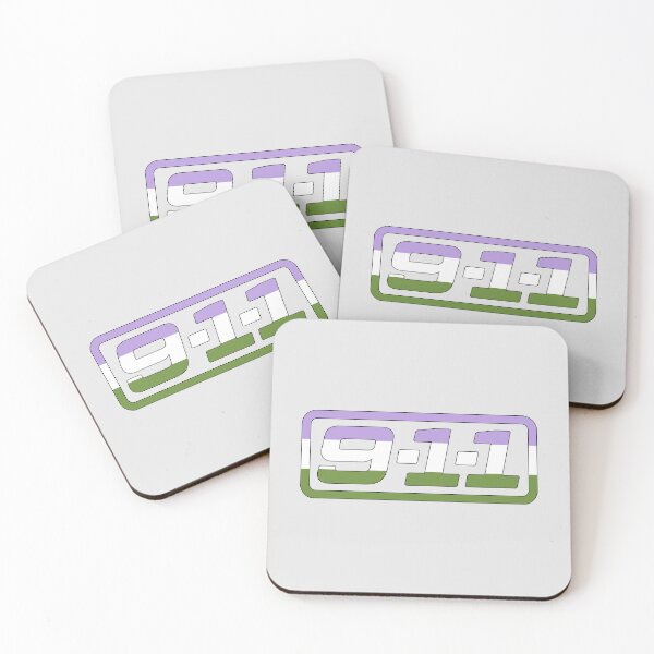 Item preview, 9-1-1 on ABC logo (Genderqueer Pride Themed) designed and sold by Sunny's Delights.