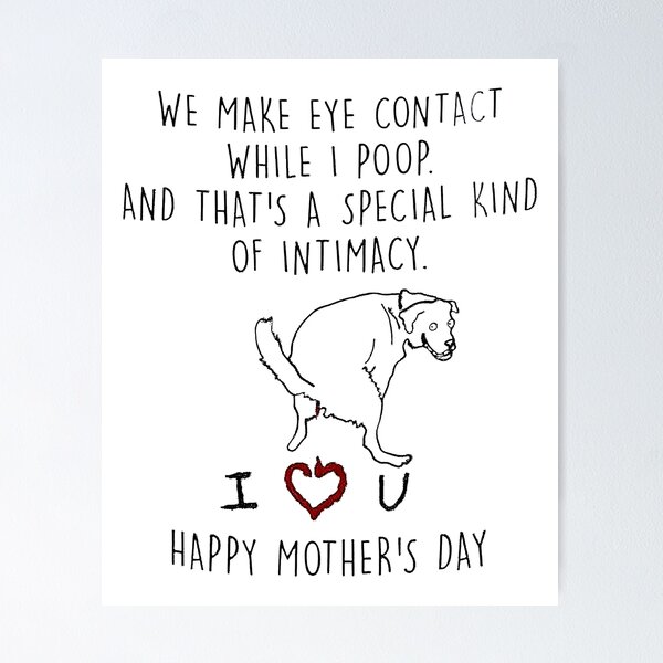 Item preview, We Make Eye Contact While I Poop And Thats A Special Kind Of Intimacy Happy Mothers Day designed and sold by ThomasTrump.