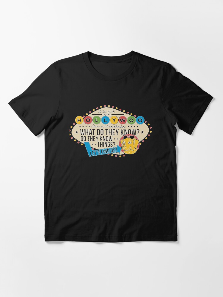 hollywoo stars and celebrities what do they know shirt