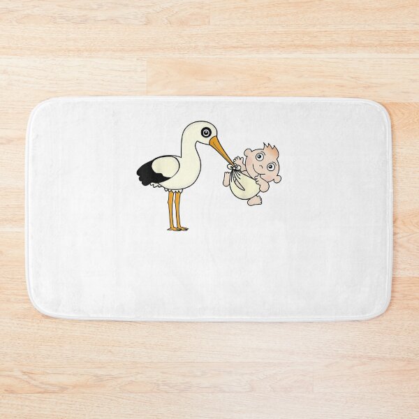 Item preview, Stork Carrying Baby  Cute Newborn Babies Infant  designed and sold by elaniastu.