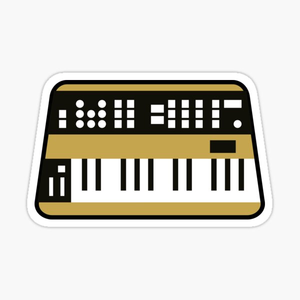 Analogue Synthesizer Keyboard Sticker