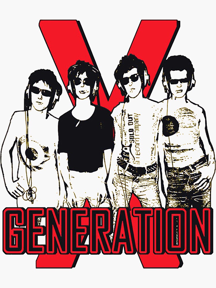 "Generation X" Sticker by samddyj98 Redbubble