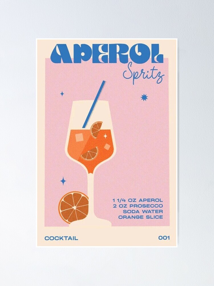 Aperol Spritz " Poster for by alexanderchar | Redbubble