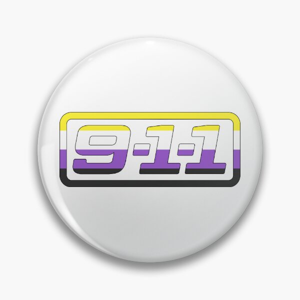 Item preview, 9-1-1 on ABC logo (Non-binary Pride Themed) designed and sold by Sunny's Delights.
