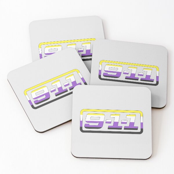 Item preview, 9-1-1 on ABC logo (Non-binary Pride Themed) designed and sold by Sunny's Delights.