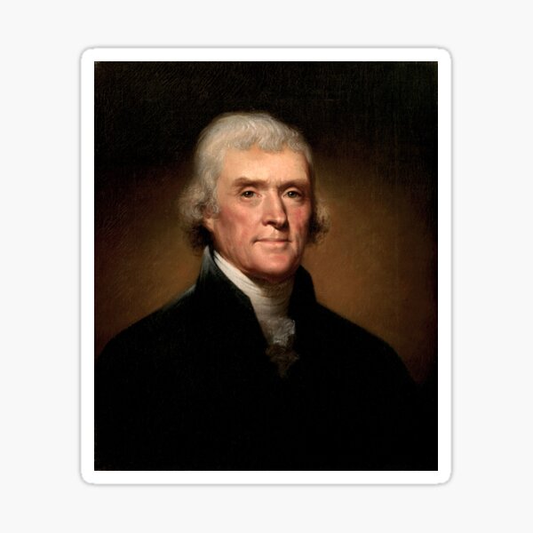 Item preview, Thomas Jefferson by Rembrandt Peale, 1800 designed and sold by OnlyC.
