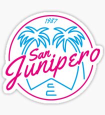 Black Mirror San Junipero NEON Sticker