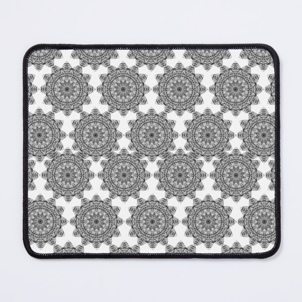 Item preview, White Over Black Abstract Line Art Flower designed and sold by Wild-Rose-.