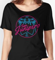 Black Mirror San Junipero NEON Women's Relaxed Fit T-Shirt