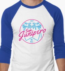 Black Mirror San Junipero PLAIN Men's Baseball ¾ T-Shirt
