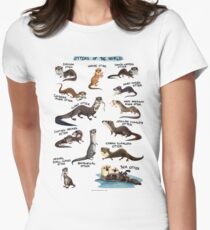 Otters of the World Women's Fitted T-Shirt