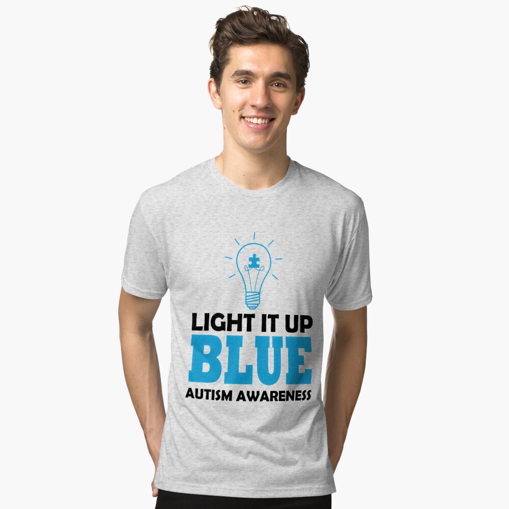 LITGHT It Up Blue Autism Awareness T-Shirt / Autism Awareness T-Shirt