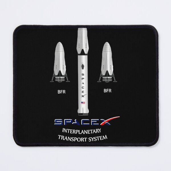 Item preview, New Elon Musk Mars BFR Rocket SpaceX Launch Falcon Heavy 2018 Black T-Shirt designed and sold by BoehringerSonne.