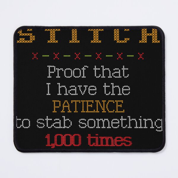 Item preview, Funny Needlepoint Quote Stab 1000 Times Cross Stitch designed and sold by Cansellerma.