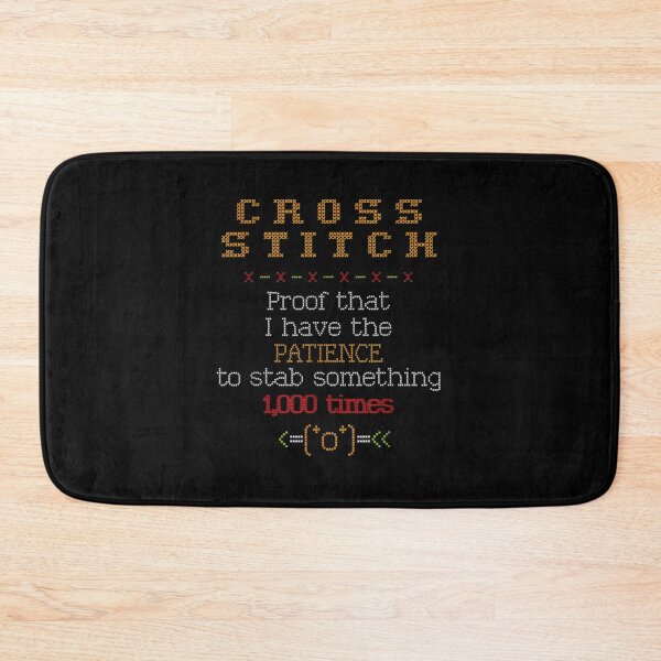 Item preview, Funny Needlepoint Quote Stab 1000 Times Cross Stitch designed and sold by Cansellerma.