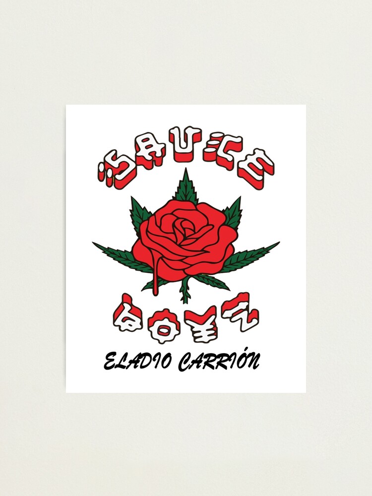 "Eladio Carrion Merch Eladio Carrion Sauce Boyz Roses" Photographic