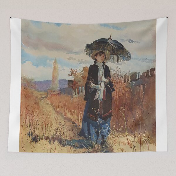 Aperçu de l'œuvre Julian Ashton, A Solitary Ramble, artiste vintage australien créée et vendue par Jaydee001.