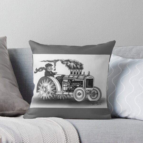 Artikelvorschau, VINTAGE STEAMPUNK TRACTOR (BLACK AND WHITE) entworfen und verkauft von squigglemonkey.