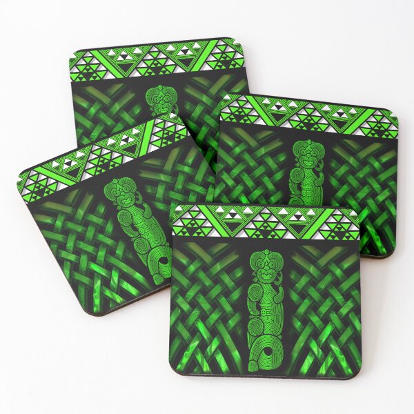 Item preview, TNT - taaniko design with marakihau green designed and sold by TNT-STYLEZ.