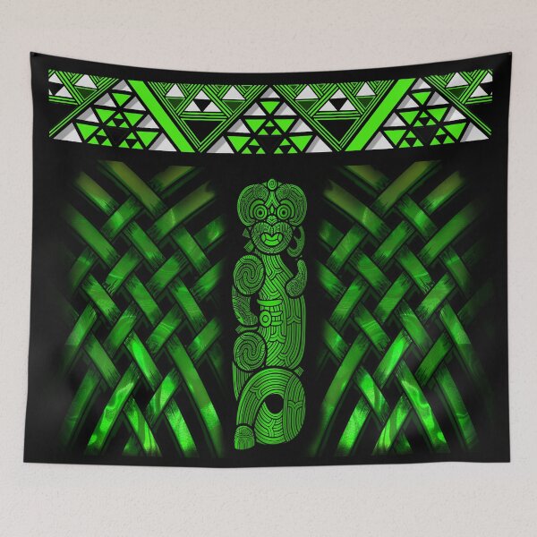Item preview, TNT - taaniko design with marakihau green designed and sold by TNT-STYLEZ.