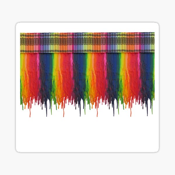 Melting Crayons Sticker