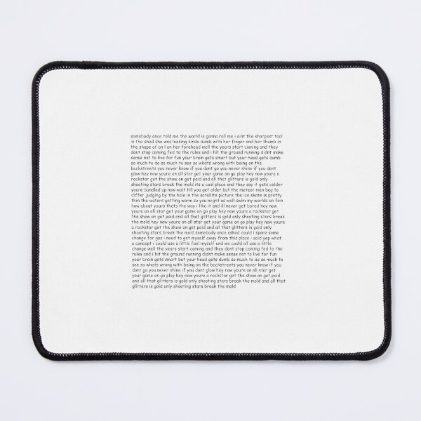 Item preview, Smash Mouth  All Star Lyrics  213 designed and sold by LisaJohnson83.