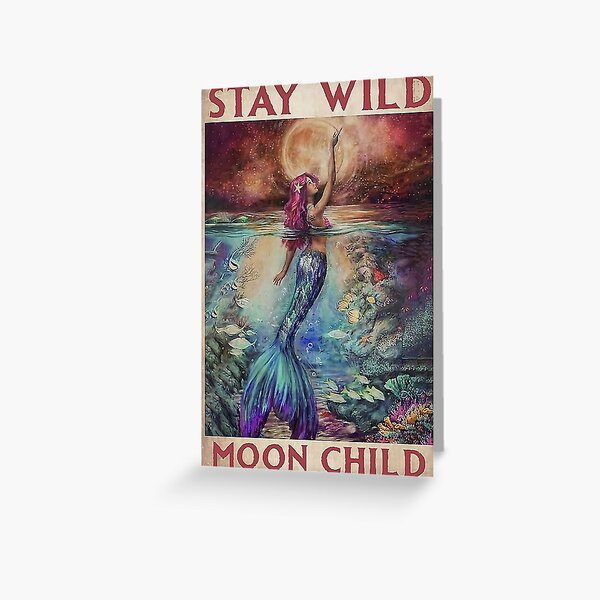 Item preview, Mermaid Stay Wild Moon Child designed and sold by CoopsName93.