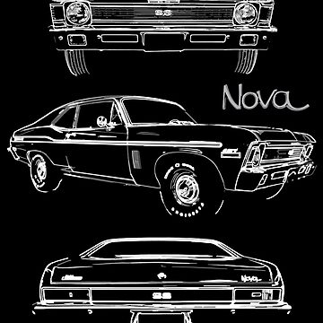 Artwork thumbnail, 1972 Chevy Nova SS 427 Collector Car  by FromThe8Tees