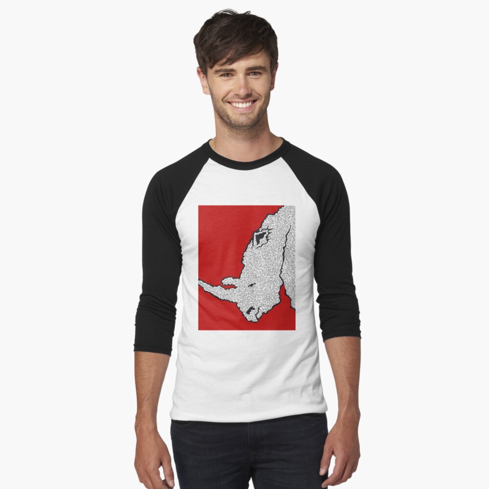 Artikel-Vorschau von Baseballshirt mit 3/4-Arm, designt und verkauft von Rektozhan.