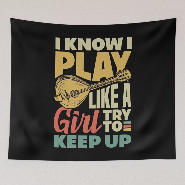 Item preview, Mandolin Mandolinist I Know I Play Like A Girl designed and sold by ShopTheStyle.