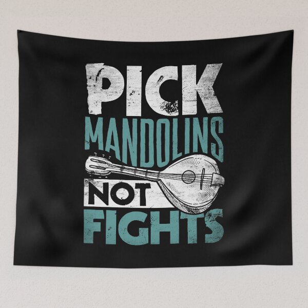 Item preview, Mandolin Mandolinist Pick Mandolins Not Fights designed and sold by ShopTheStyle.