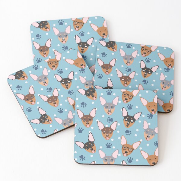 Item preview, Funny Miniature Pinscher Dog Emoji designed and sold by Lulupainting.