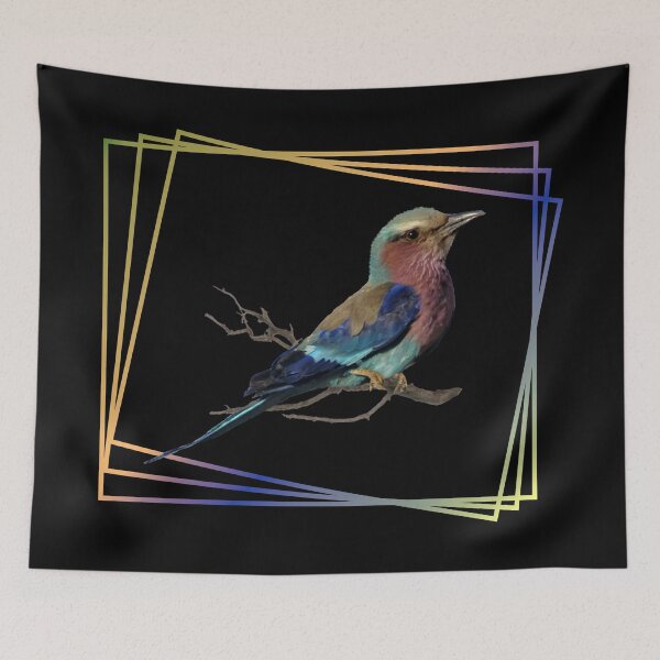 Item preview, Fork Roller a bird in Kenya/ Africa - ornithologist designed and sold by TShirtsundMehr.