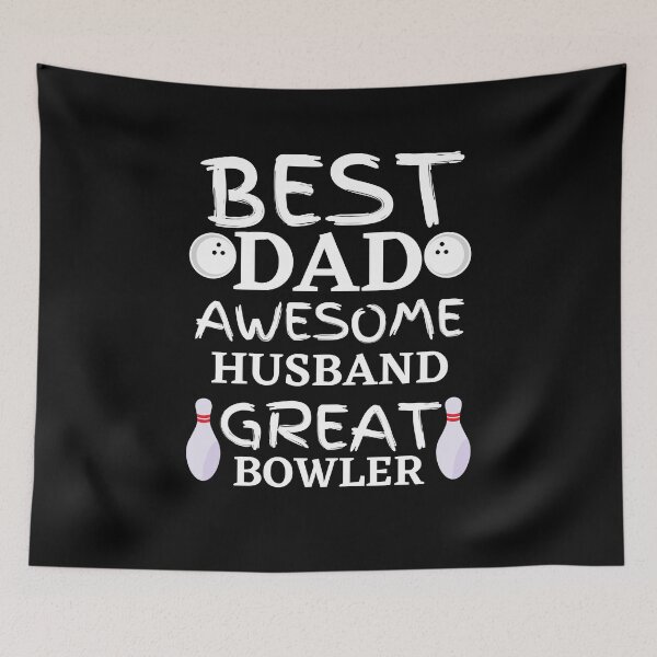 Item preview, Best dad Awesome Husband Great Bowler Gift designed and sold by Zilch-o.