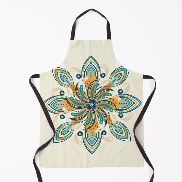 Item preview, Surfers mandala - orange and teal palette designed and sold by Home Cyn Home.