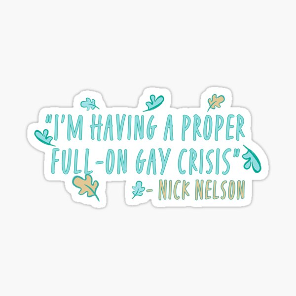 Heartstopper Nick Nelson quote Sticker