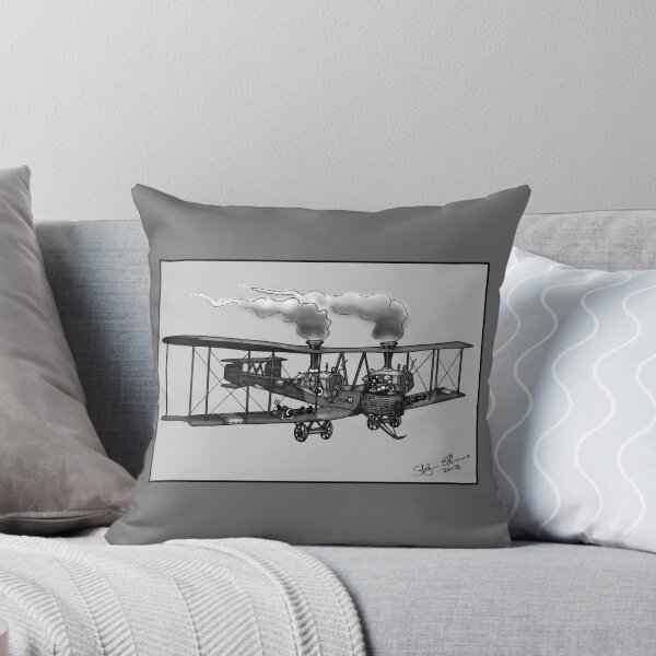 Item preview, WW1 VICKERS VIMY AEROPLANE BOMBER STEAMPUNK (BLACK AND WHITE) designed and sold by squigglemonkey.