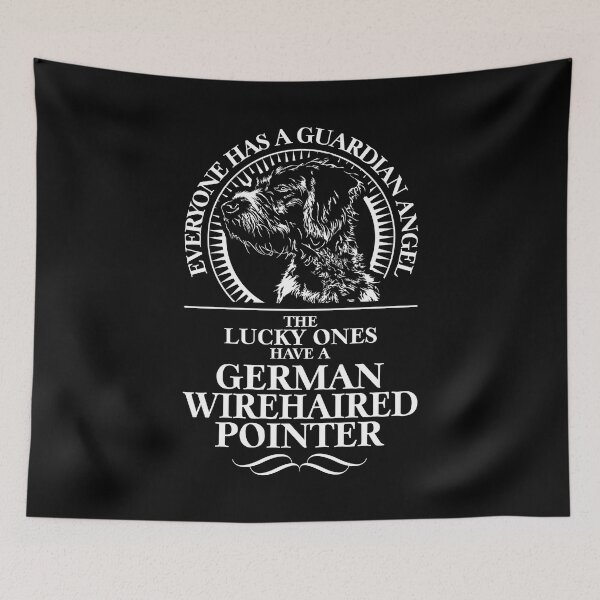 Item preview, German Wirehaired Pointer Guardian Angel Dog Saying designed and sold by dogarts.