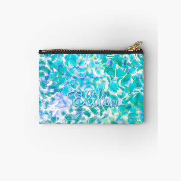 Item preview, ELDA - Personalized watercolor design with the name of ELDA, in green, turquoise and blue.. designed and sold by CristelDesign.