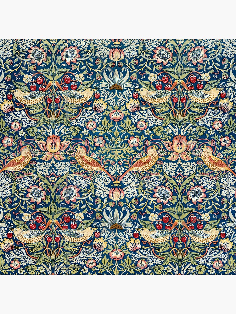 Aperçu 5 sur 5. Dessous de verre (lot de 4) avec l'œuvre voleur de fraises Pattern Morris créée et vendue par Star5sixx.