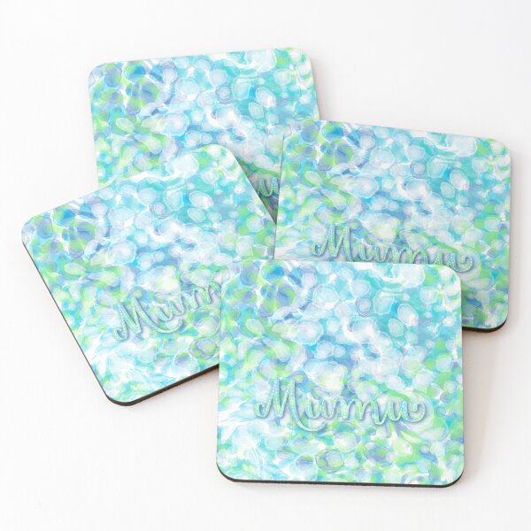 Item preview, MUMU - Personalized watercolor design with the name of MUMU, in green, turquoise and purple. designed and sold by CristelDesign.