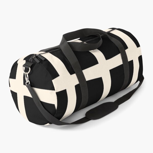 Item preview, Midcentury Windows Geometric Check Pattern in Black and Almond Cream designed and sold by kierkegaard.