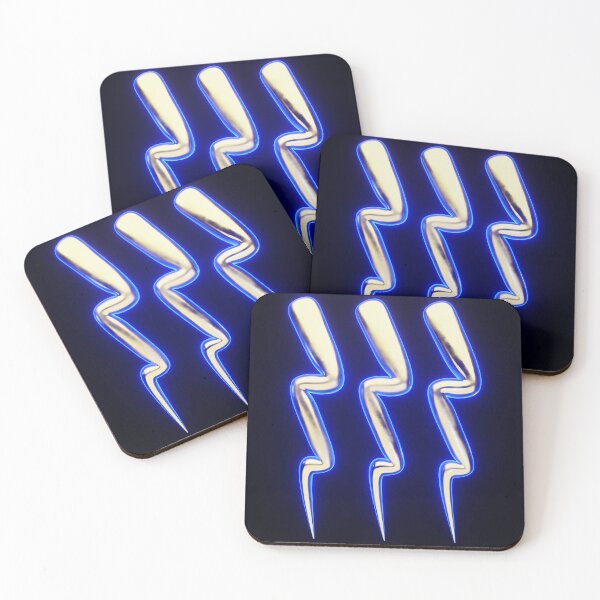 Item preview, Three Magical Glowing Stylized Lightning Bolts designed and sold by jrfiiANIMATION.