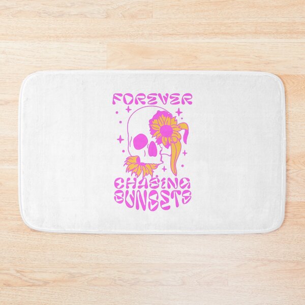 Item preview, Aesthetic Skull Mood Saying Forever Chasing Sunsets designed and sold by Donnie56441.