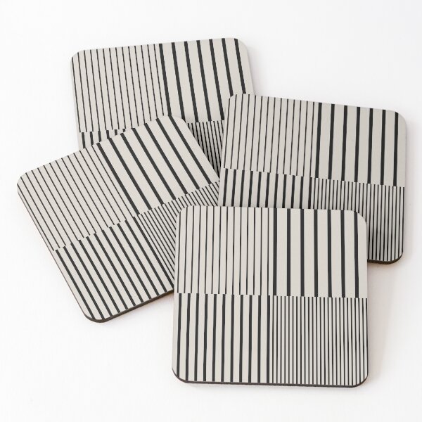 Item preview, Stripes Pattern and Lines 1 in Creamy Grey designed and sold by nineFlorals.