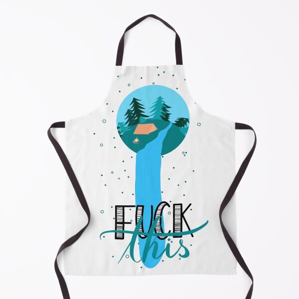 Item preview, F*ck this Camping Waterfall Trees Tent Fire designed and sold by marie-inks.