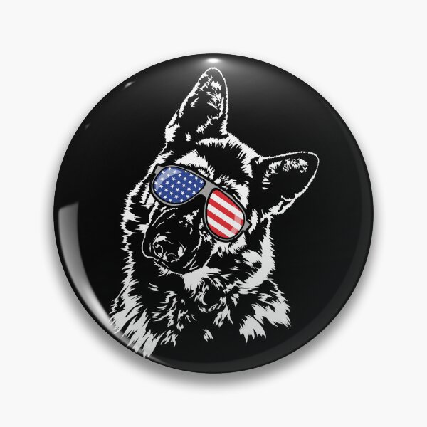 Item preview, German Shepherd American Flag Sunglasses Patriotic Dog designed and sold by dogarts.